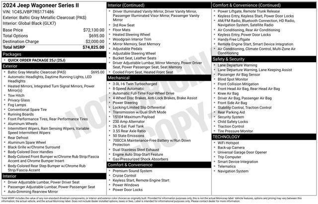 2024 Jeep Wagoneer Series II 4x4