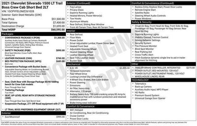 2021 Chevrolet Silverado 1500 Crew Cab Short Box 4-Wheel Drive LT Trail Boss