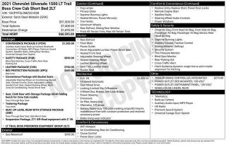 2021 Chevrolet Silverado 1500 Crew Cab Short Box 4-Wheel Drive LT Trail Boss