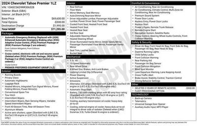 2024 Chevrolet Tahoe 2WD Premier