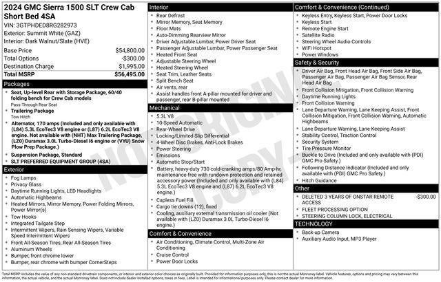 2024 GMC Sierra 1500 Crew Cab Short Box 2-Wheel Drive SLT