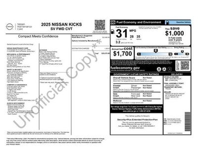 2025 Nissan Kicks SV FWD