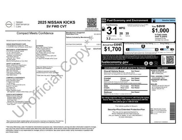 2025 Nissan Kicks SV FWD