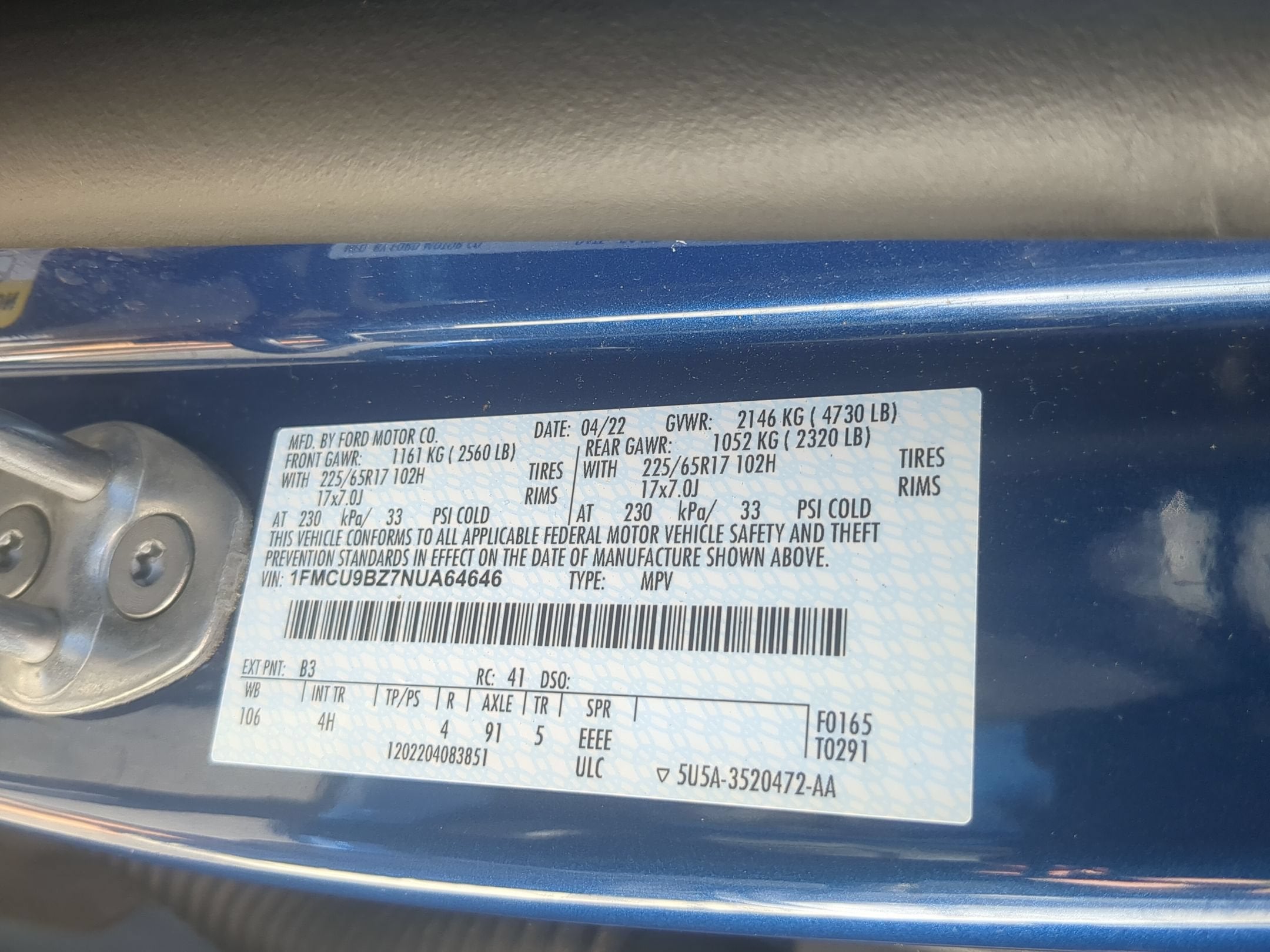 2022 Ford Escape SE Hybrid
