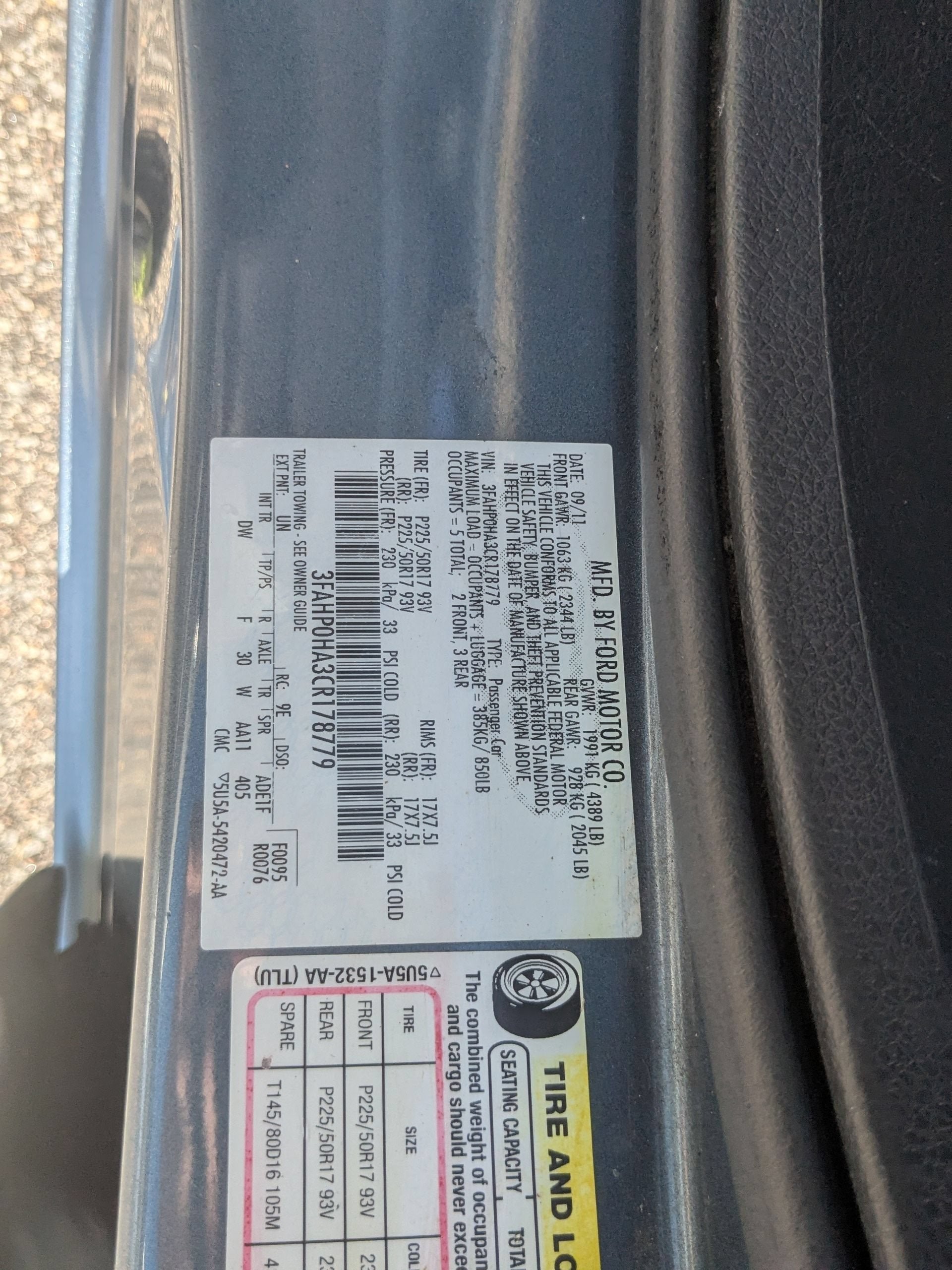 2012 Ford Fusion SE