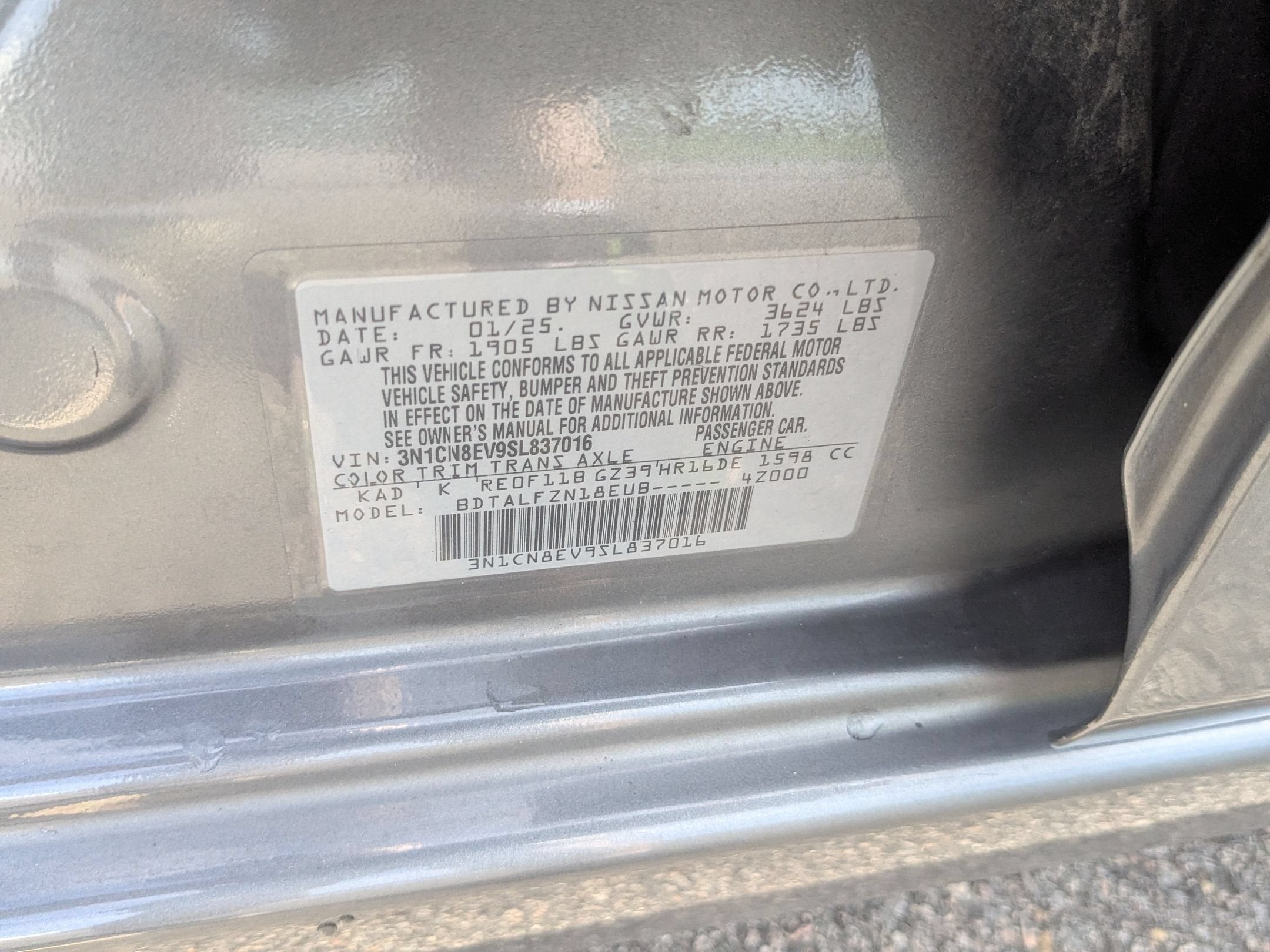 2025 Nissan Versa SV