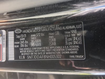 2022 Hyundai Santa Cruz SEL Premium