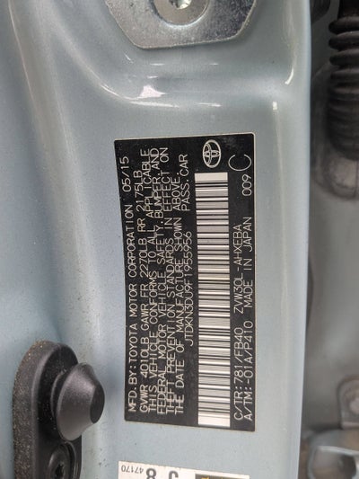 2015 Toyota Prius Two
