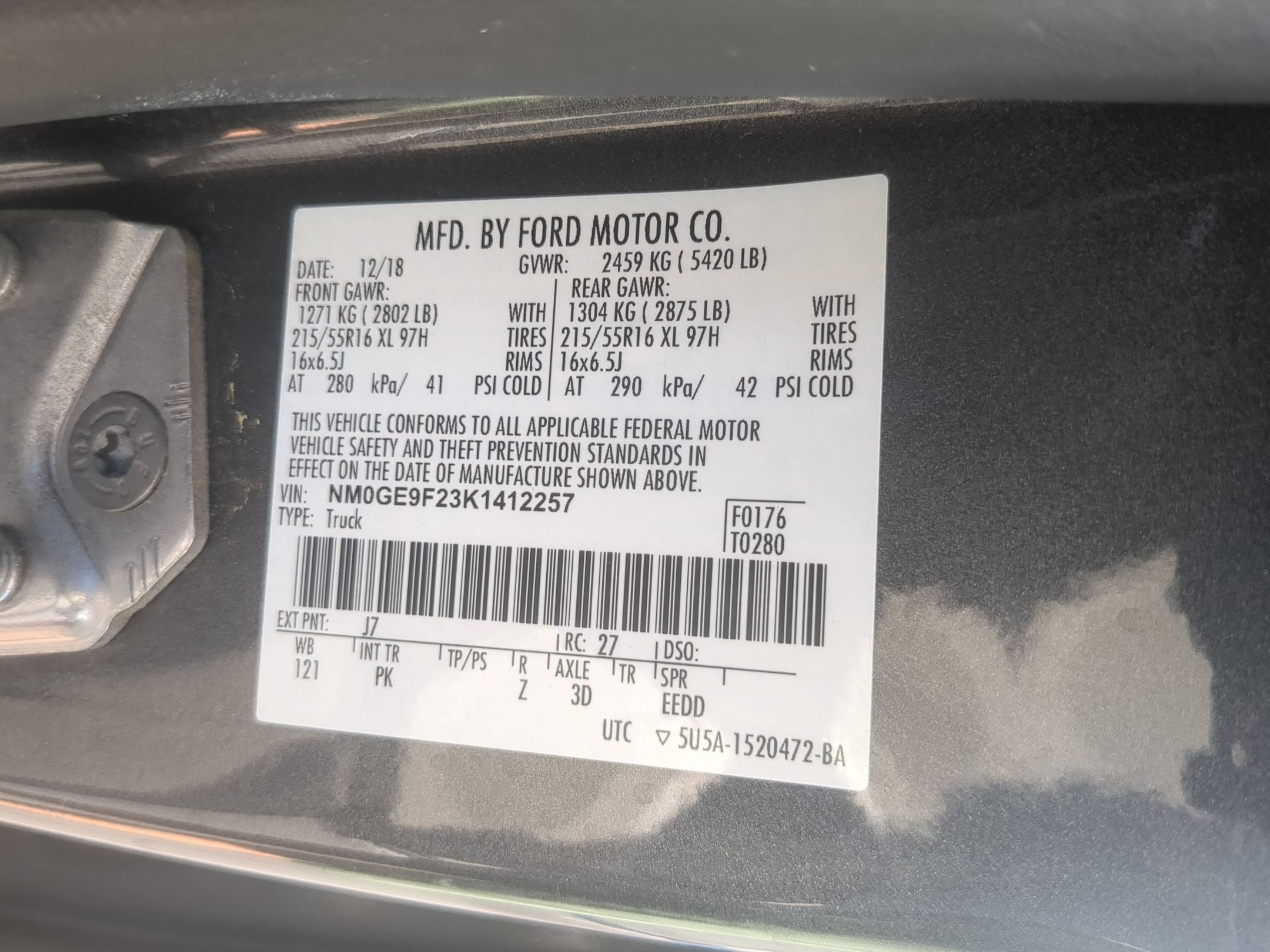 2019 Ford Transit Connect Wagon XLT