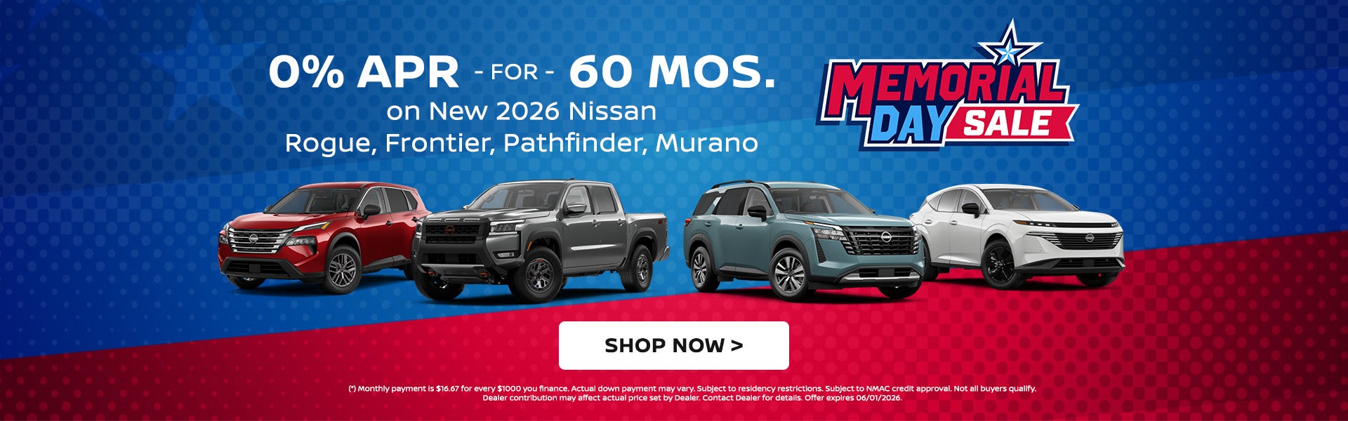 0% for 60 Months!